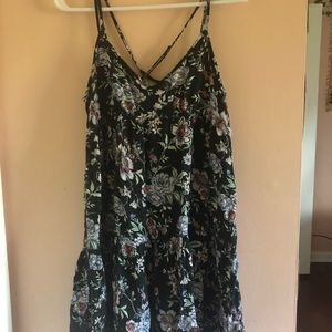AE Black Floral Dress!